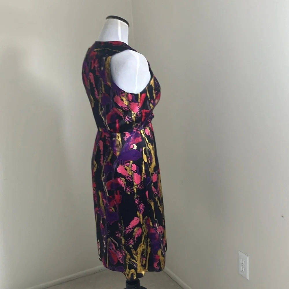 Milly of New York midi fit and flat silk printed dress, size 6 - Picture 3 of 11